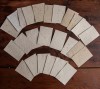 RUSVOS perdirbto popieriaus kortelės,II, 25 vnt., 6x9 cm
