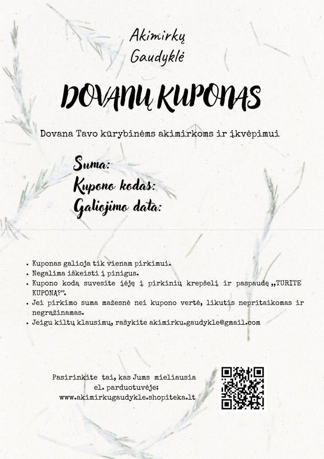 Dovanų kuponas