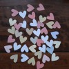 Perdirbto popieriaus širdelės, spalvotų miksas Perdirbto popieriaus širdelės, spalvotų miksas