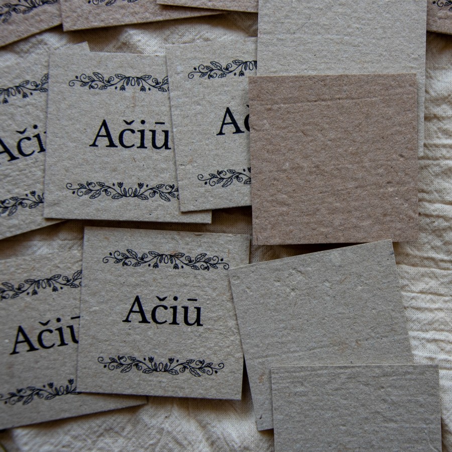 AČIŪ kortelės 6x6 cm, 20 vnt.
