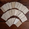 RUSVOS perdirbto popieriaus kortelės,I, 25 vnt., 6x9 cm