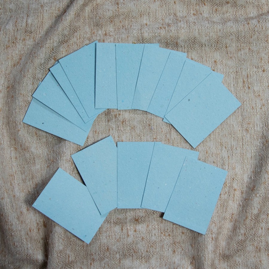 Perdirbto popieriaus kortelės, 25 vnt., 6x9 cm
