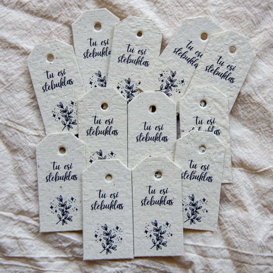TU ESI STEBUKLAS etiketės 3x6 cm, 20 vnt.